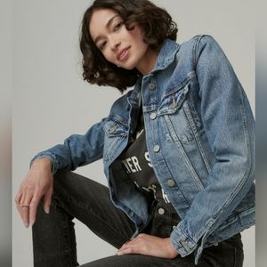 Lucky Brand Classic Denim Jacket Jean Jacket Stretch Size Large